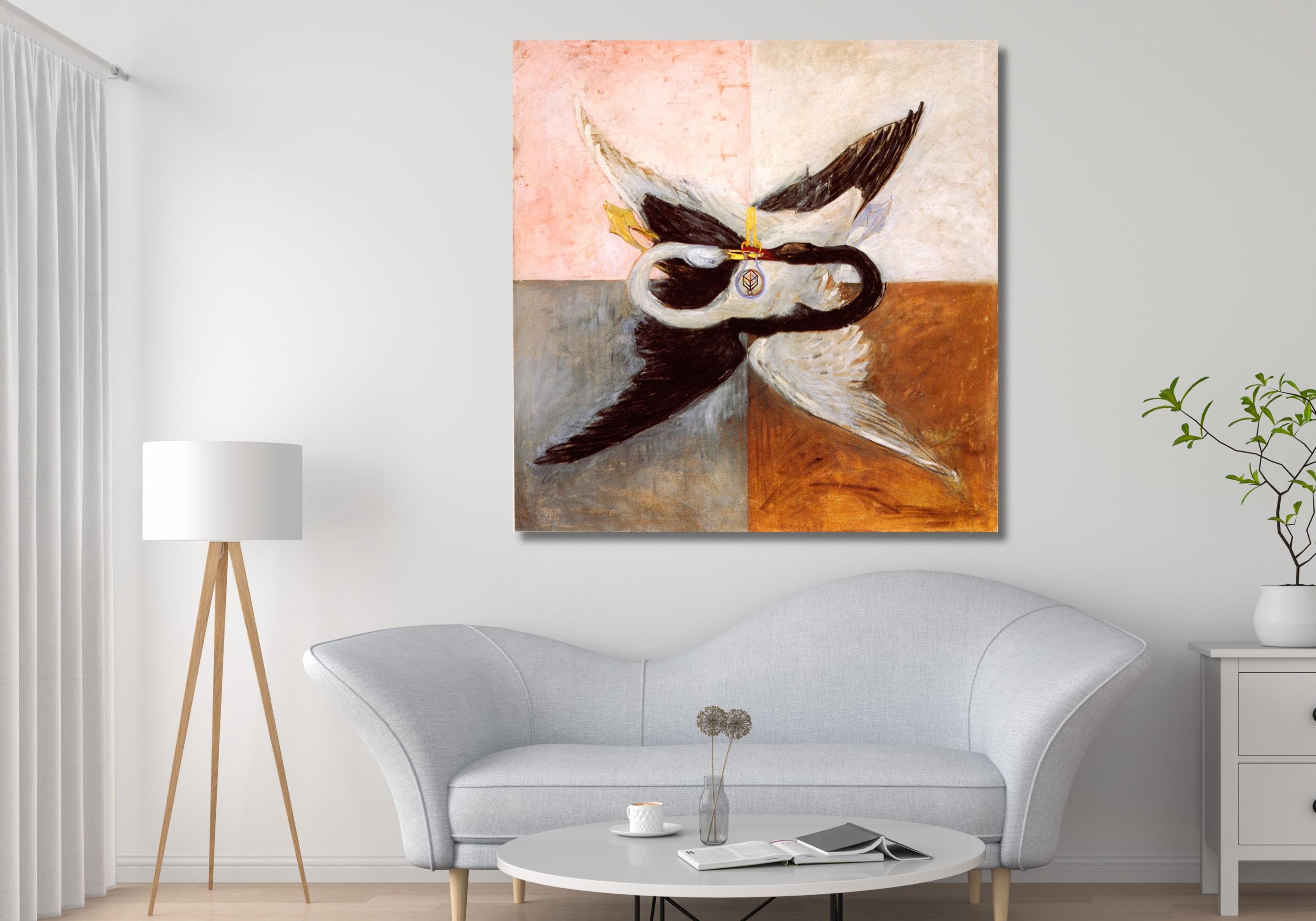 Hilma af Klint Poster Art,Hilma af Klint The Swan No II Canvas Art,Hilma af Klint reproduction,Hilma Canvas,Abstract Decor,Ready to Hang