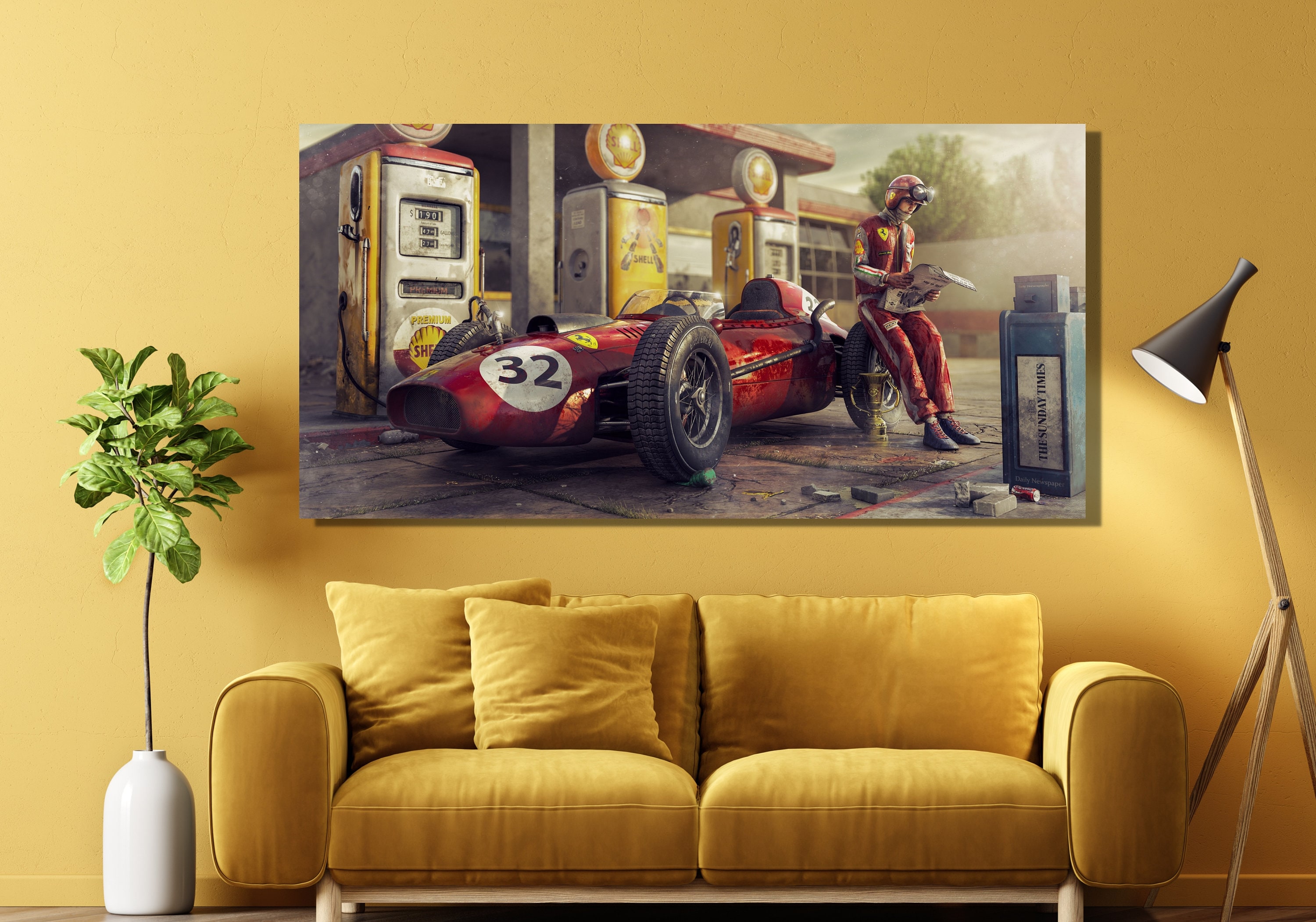 Ferrari F1 2019 Shanghai GP 22x17 Collectible Racing