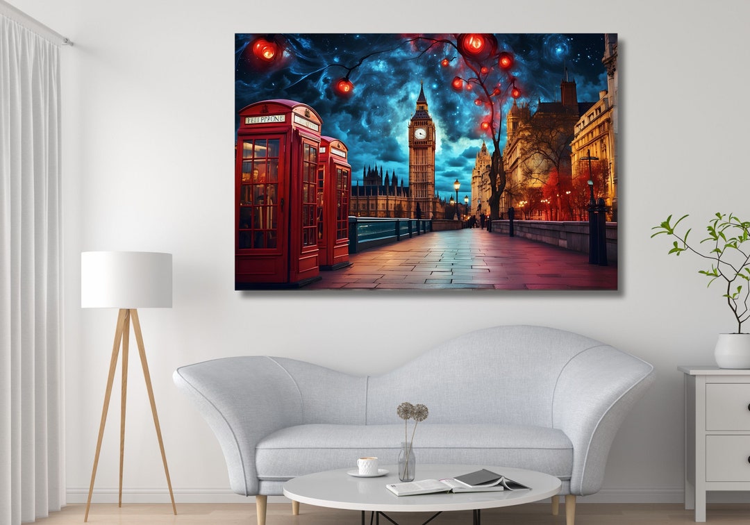 Doctor Who Tardis Box London Canvas Painting Doctor Who Tardis Canvas ...