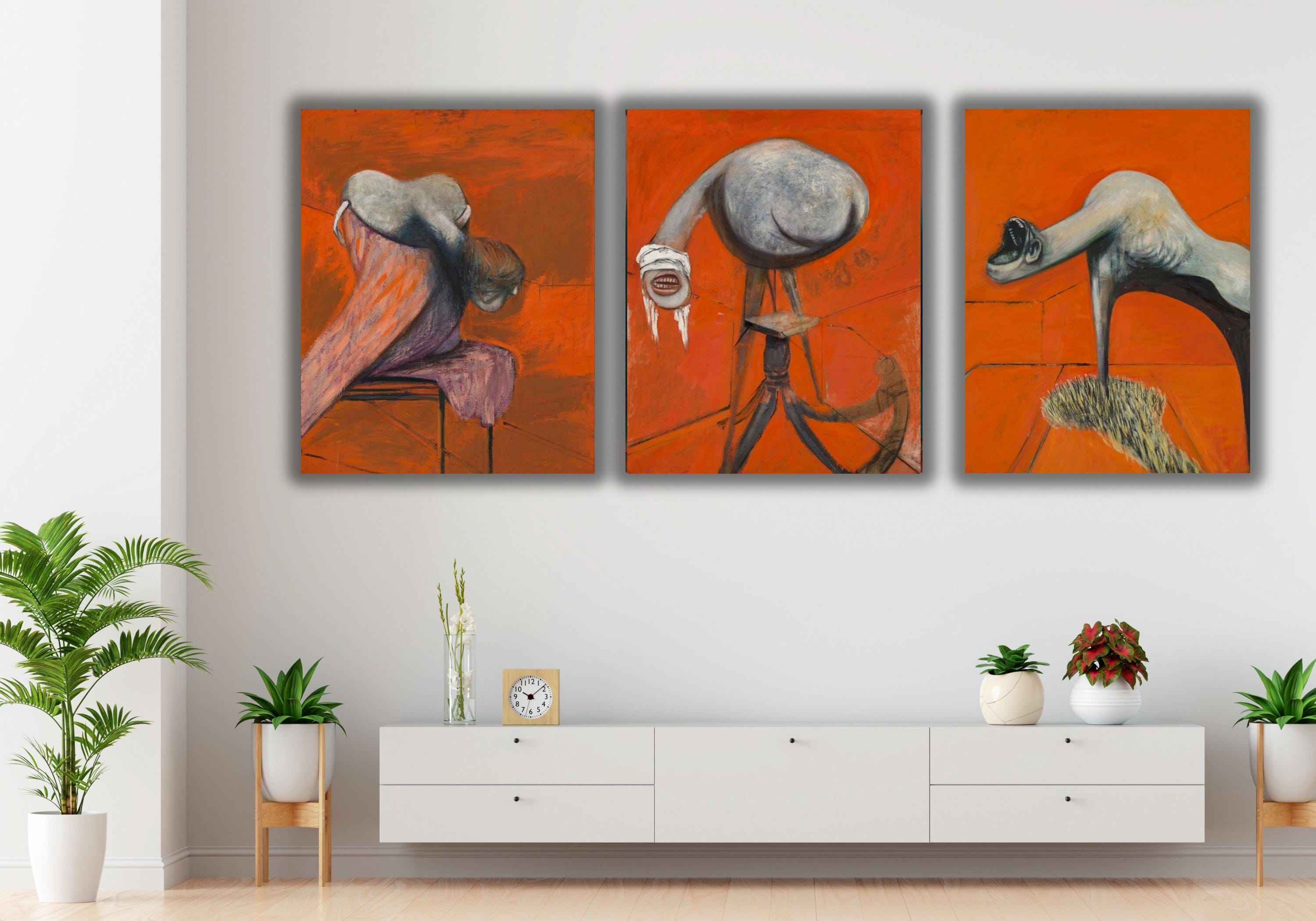 Set of 3 Three Studies for Figures at the Base of a Crucifixion