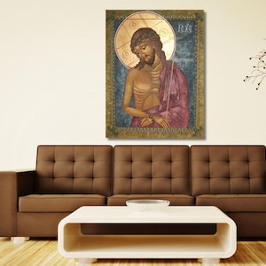 Jesus Christ Print,Christ the Bridegroom Icon Wall Art,Religious Canvas Art,Reproduction Art,Modern Home Decor Print, Christian Painting Art