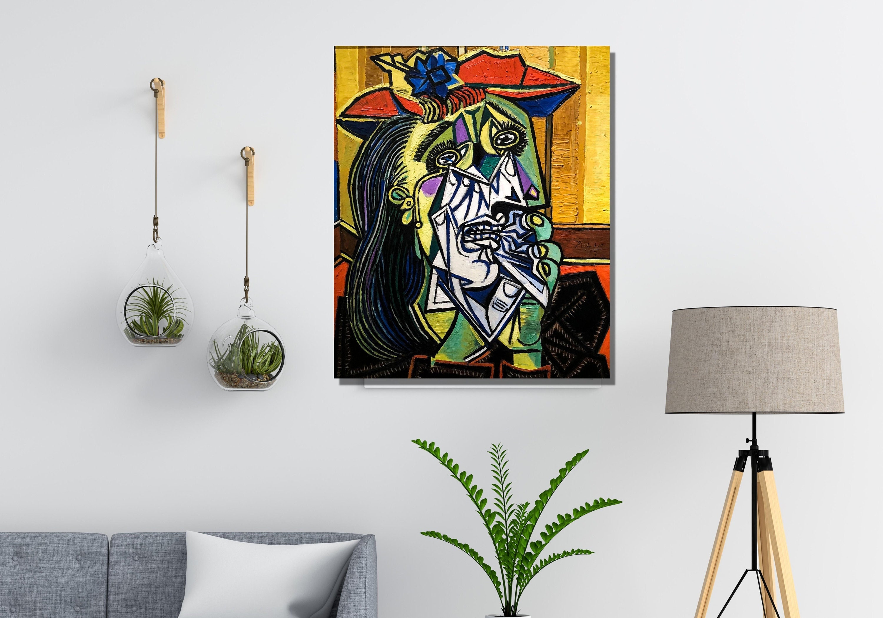 Picasso Poster,pablo Picasso Canvas Wall Art Design,femme à La