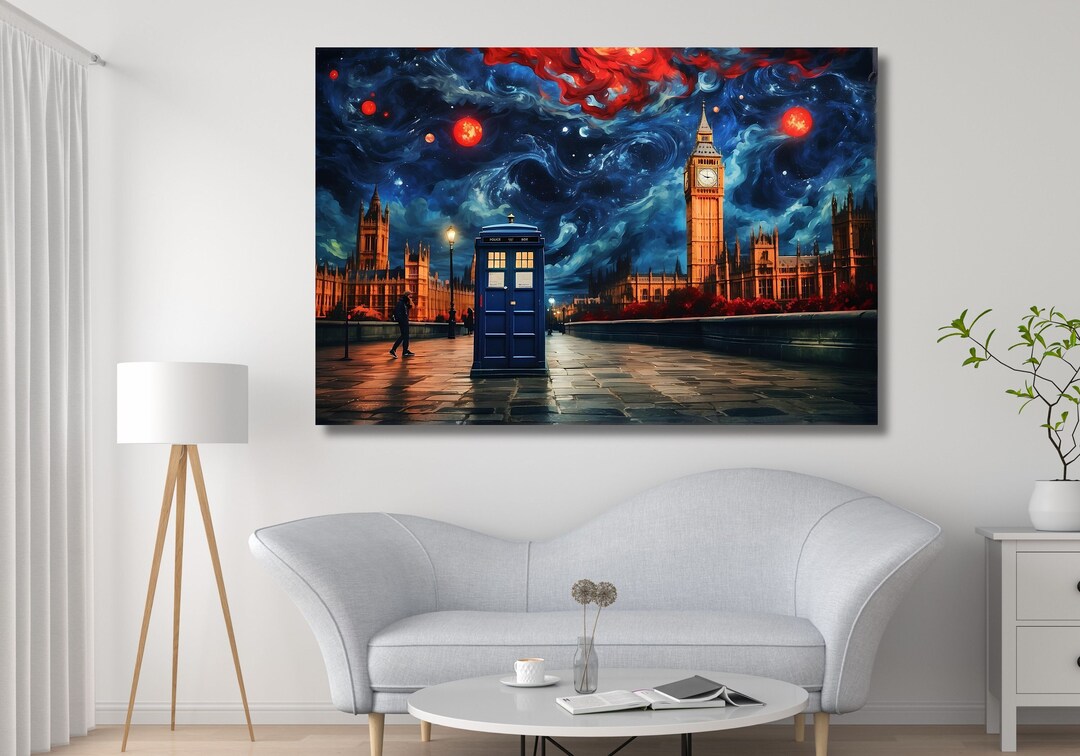 Doctor Who Tardis Canvas Wall Art Doctor Who Tardis Box London Canvas ...