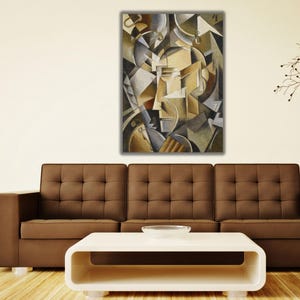 Ivan Vasileviç Kliun The Clockmaker Canvas,Giclee Fine Print  Art,The Clockmaker Painting Poster, Vintage Art Print,Home Decor,Ready To Hang