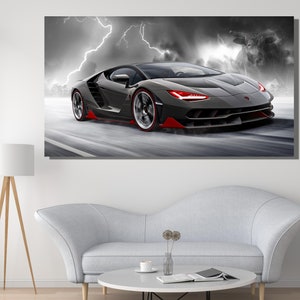 Lamborghini print Lamborghini canvas Lamborghini photo Lamborghini wall art  Lamborghini poster Lamborghini decor Sport car photo Canvas art