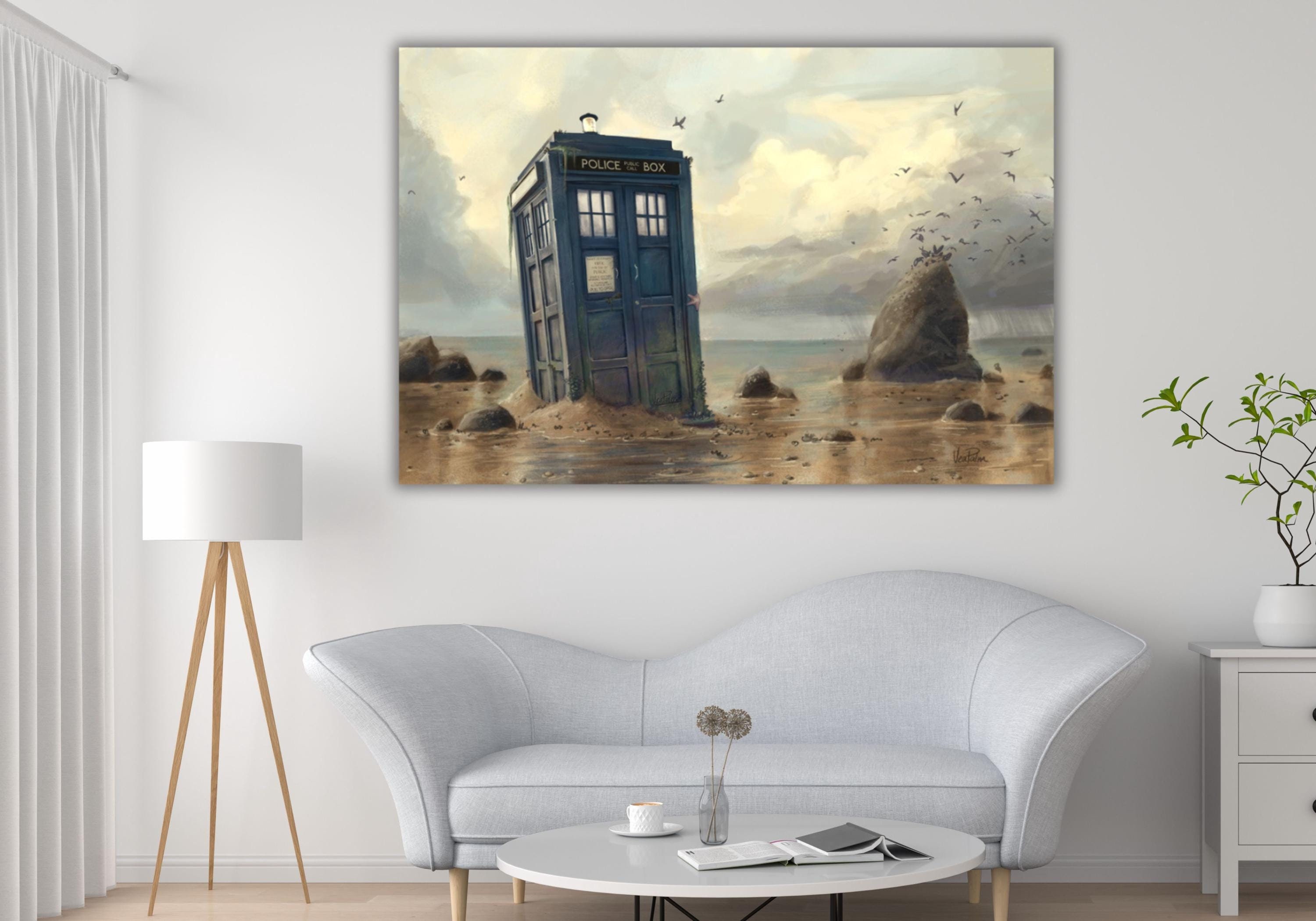 Doctor Who Tardis Box Wall Art Doctor Who Tardis Canvas Print Painting ...