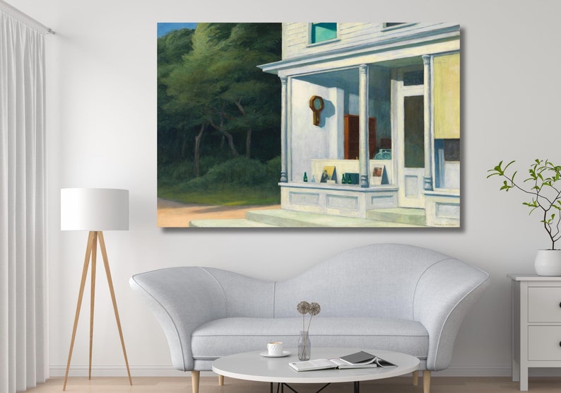 7am by Edward Hopper Art Canvas Print ,modern Wall Art,hopper Wall Art