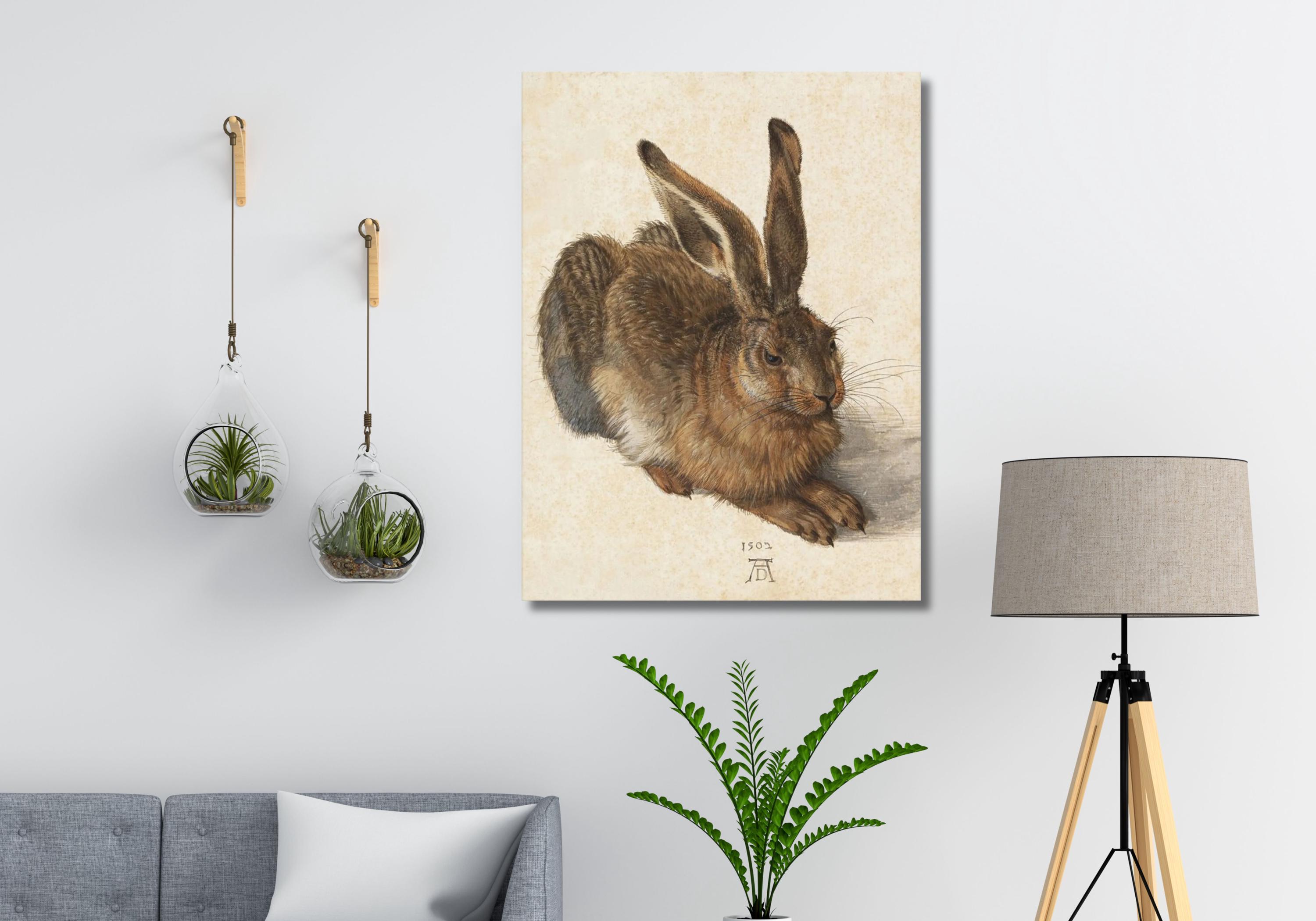 アルブレヒト・デューラー　水彩画　「うさぎ」　複製画 アルブレヒト・デューラー 水彩画 「うさぎ」 複製画 - メルカリ