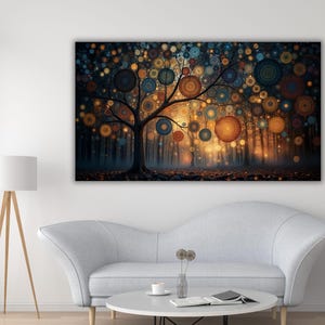Gustav Klimt Style The Tree of Life Canvas Art,Gustav Klimt The Tree of Life,Gustav Klimt Wall Art,Gustav Klimt Artwork Canvas,Ready To Hang