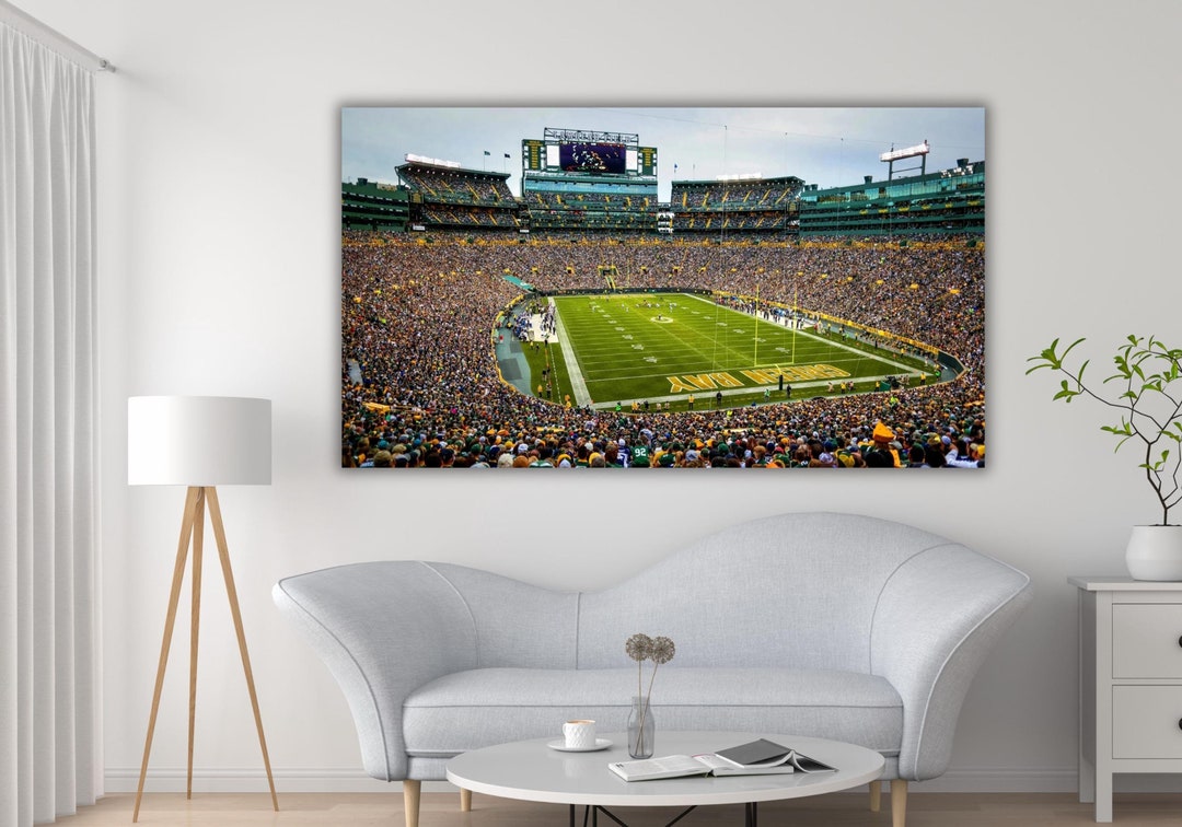 Lambeau Field Green Bay Canvas Wall Art, Lambeau Field Stadium Canvas ...