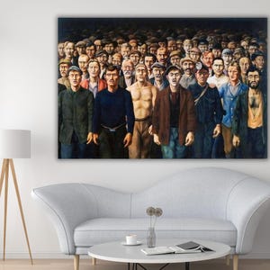 Workers by Otto Griebel Print,Die Internationale 1930,Degenerate Art,Avant Garde Art,German Art,Modern Print, Famous Painting,Ready To Hang