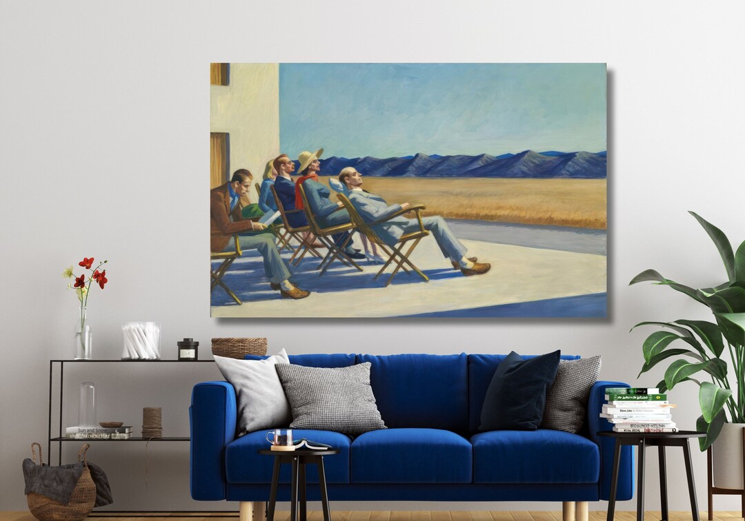 Edward Hopper Canvas,edward Hopper People in the Sun Canvas Art,edward Hopper Wall Art