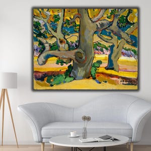 Emily Carr Trees in France 1911 Canvas, Emily Carr Artworks Art,Emily Carr Print,Famous Canvas Arts,Emily Carr Modern Wall Art,Ready to Hang