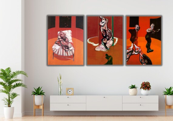 Set of 3 Three Studies for Figures at the Base of a Crucifixion