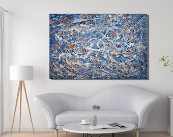 Jackson Pollock Poster Pollock Art Jackson Pollock Canvas Wall Art Extra Large Canvas Wall Art Abstract Wall Art Home and Living Room Decor
