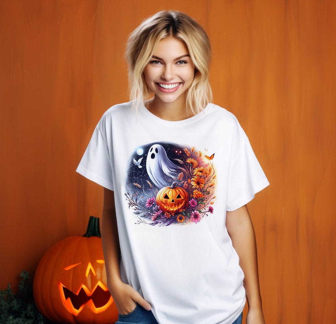 Halloween PNG Spooky Ghost Autumn Sublimation Design Fall - Etsy