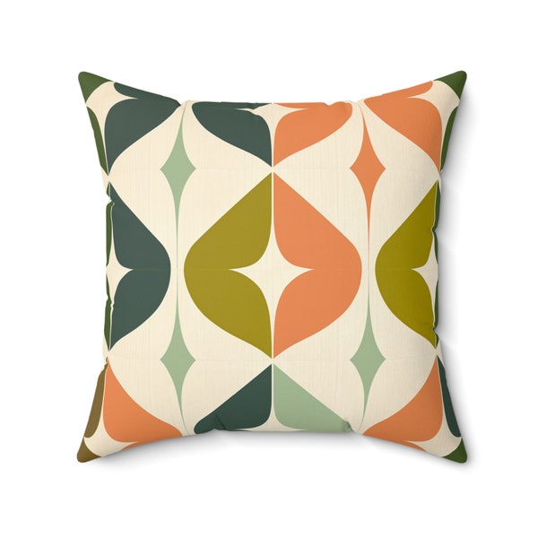 Mid Century Modern Throw Pillows. Classic Baby Boomer design. Mid-Century Retro look with Bright colors. Please read the ITEM DETAILS.