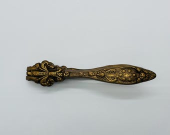 Vintage French Brass Nutcracker | Ornate Antique Design | Solid Brass Nutcracker | Holiday Kitchen Decor | Made in France