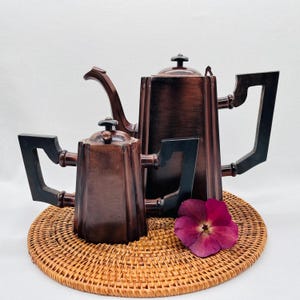 Vintage Metal Teapot Set | Fennando Collection | Bronze Finish Decor