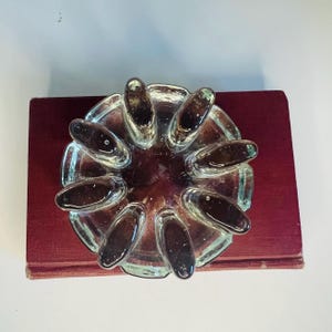Vintage Heavy Glass Teapot Warmer Minimalist Mid-Century Candle Holder by La Vida Coffee Pot Warmer From 1970s Made in West Germany