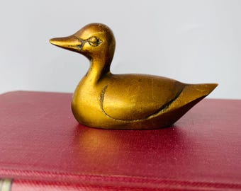 小さな金属製のアヒルの置物 - Etsy 日本