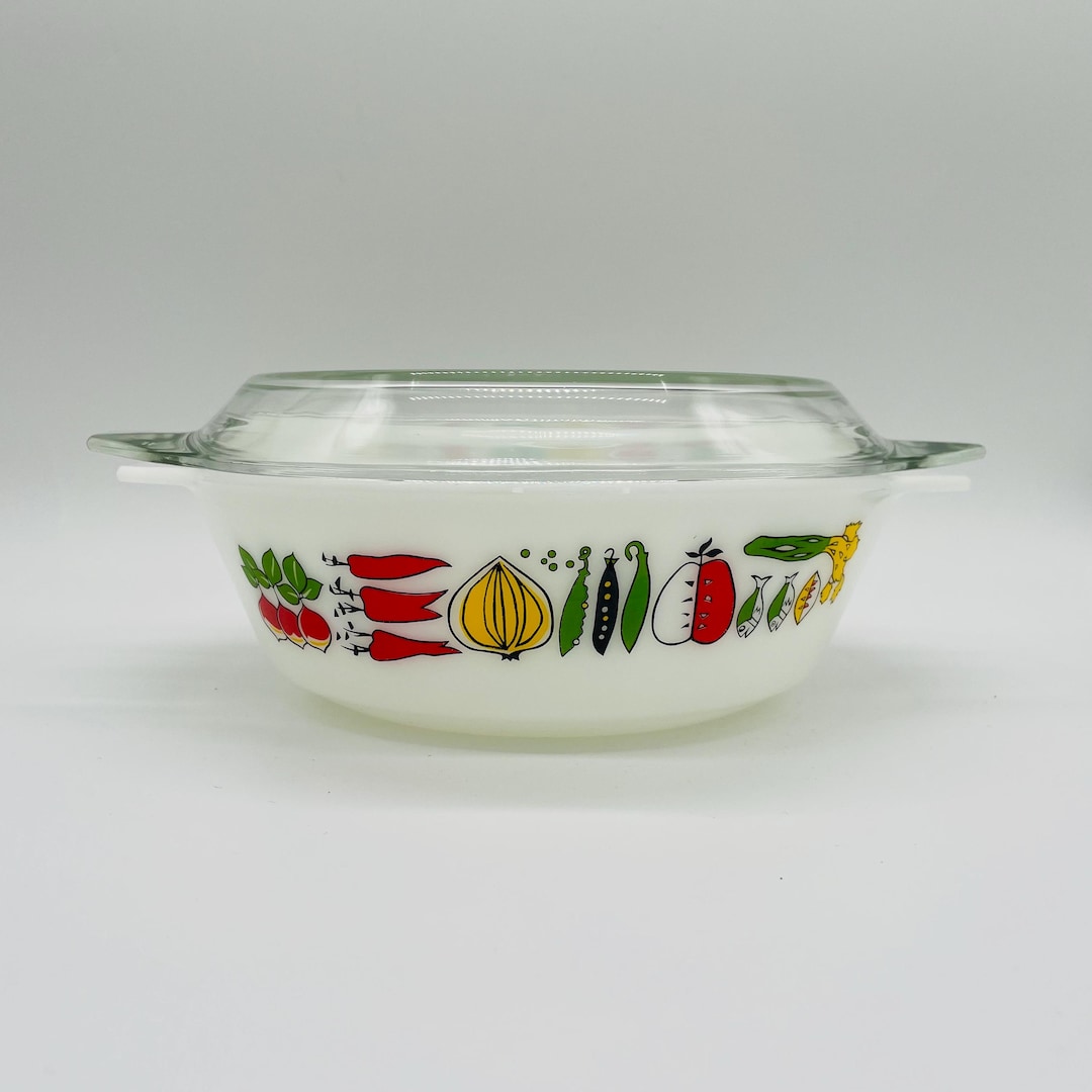 Vintage Pyrex JAJ Harvest Baking Dish With Lid | Made in England ...