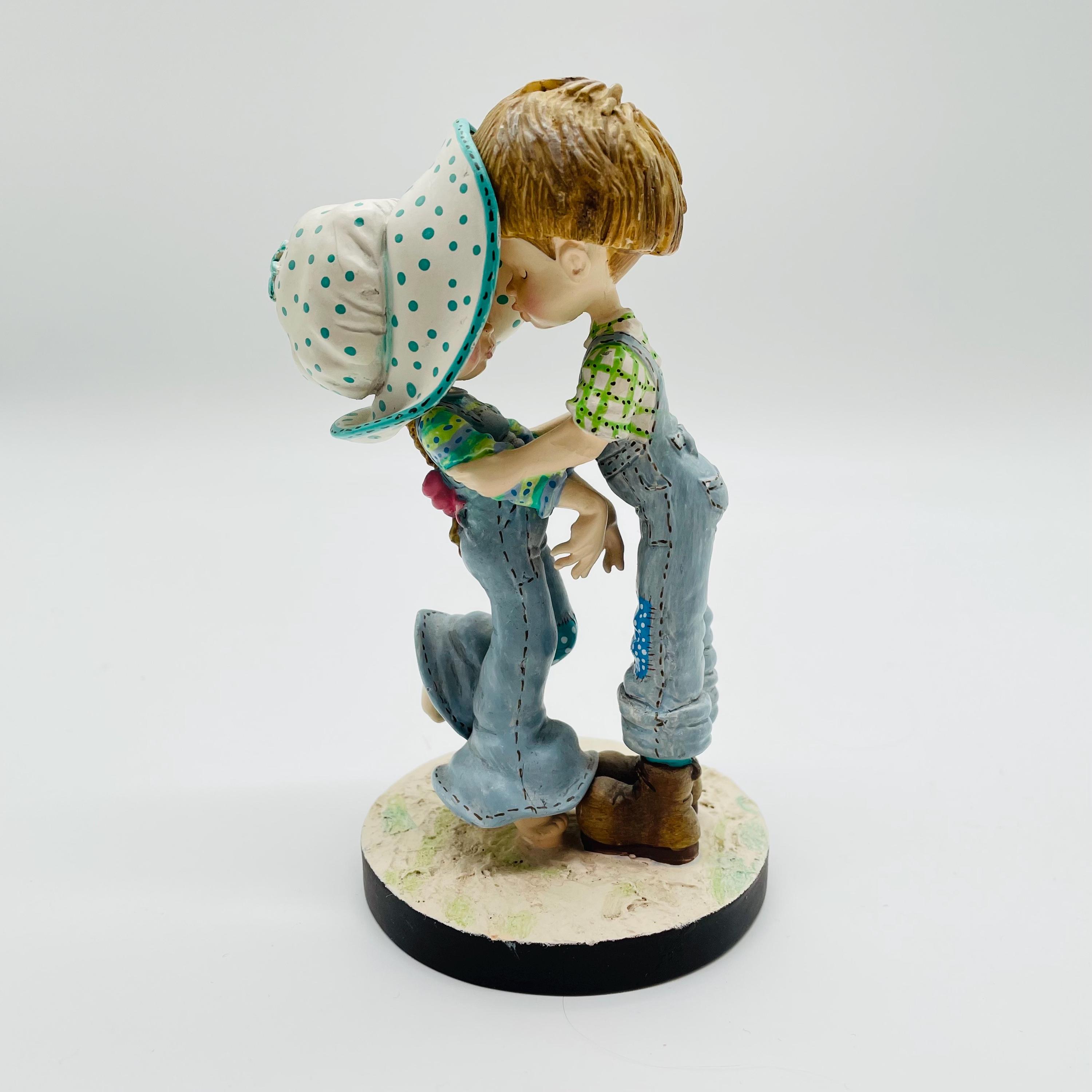 彫刻・オブジェ Sayab Kay ANRI DESIGN John Sands Vintage Sarah Kay Figurine | First Kiss Limited Edition | Hand