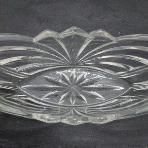 Czechoslovakian Glass Oblong Bowl (10)
