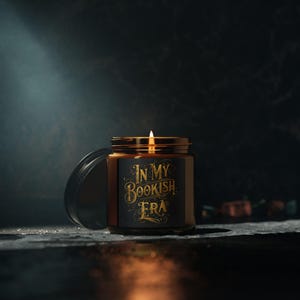 In My Bookish Era Scented Soy Candle | Cozy Home Decor | Reading Gifts for Book Lovers | Relaxation Candle