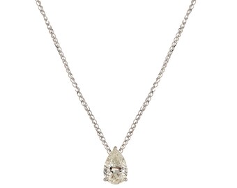 1.01 ct Pear Shape Necklace