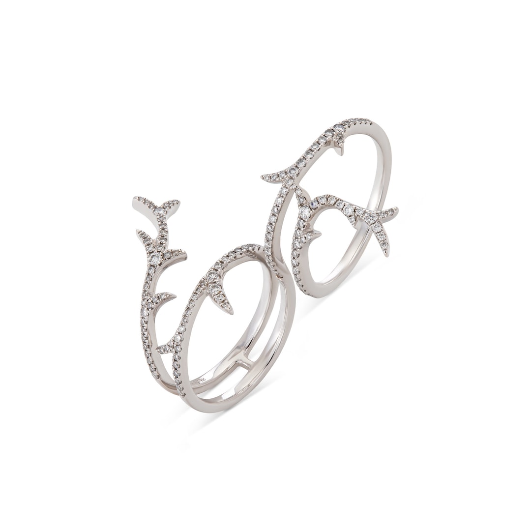 Two Fingers Ring - Etsy