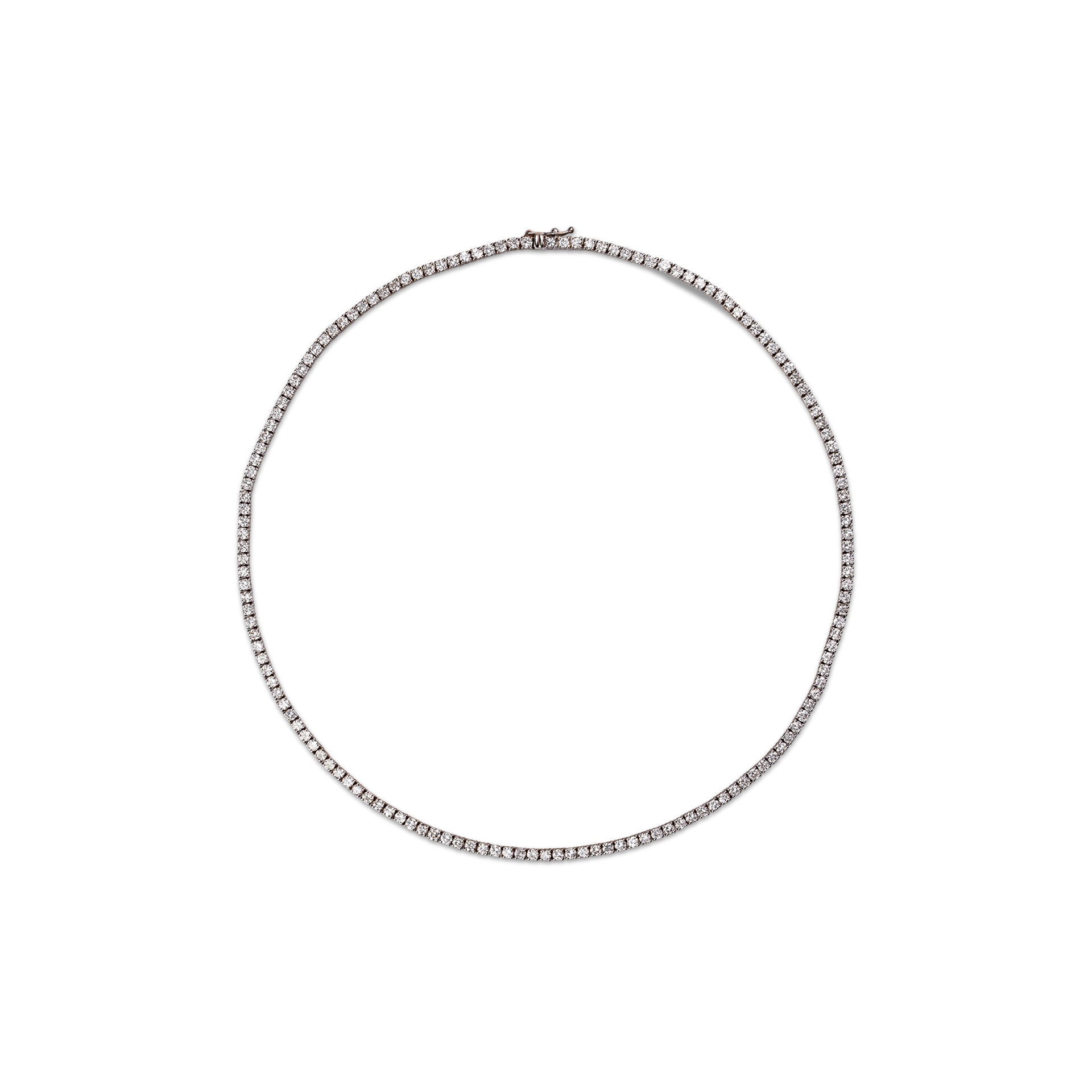 Cartier diamond tennis necklace outlet