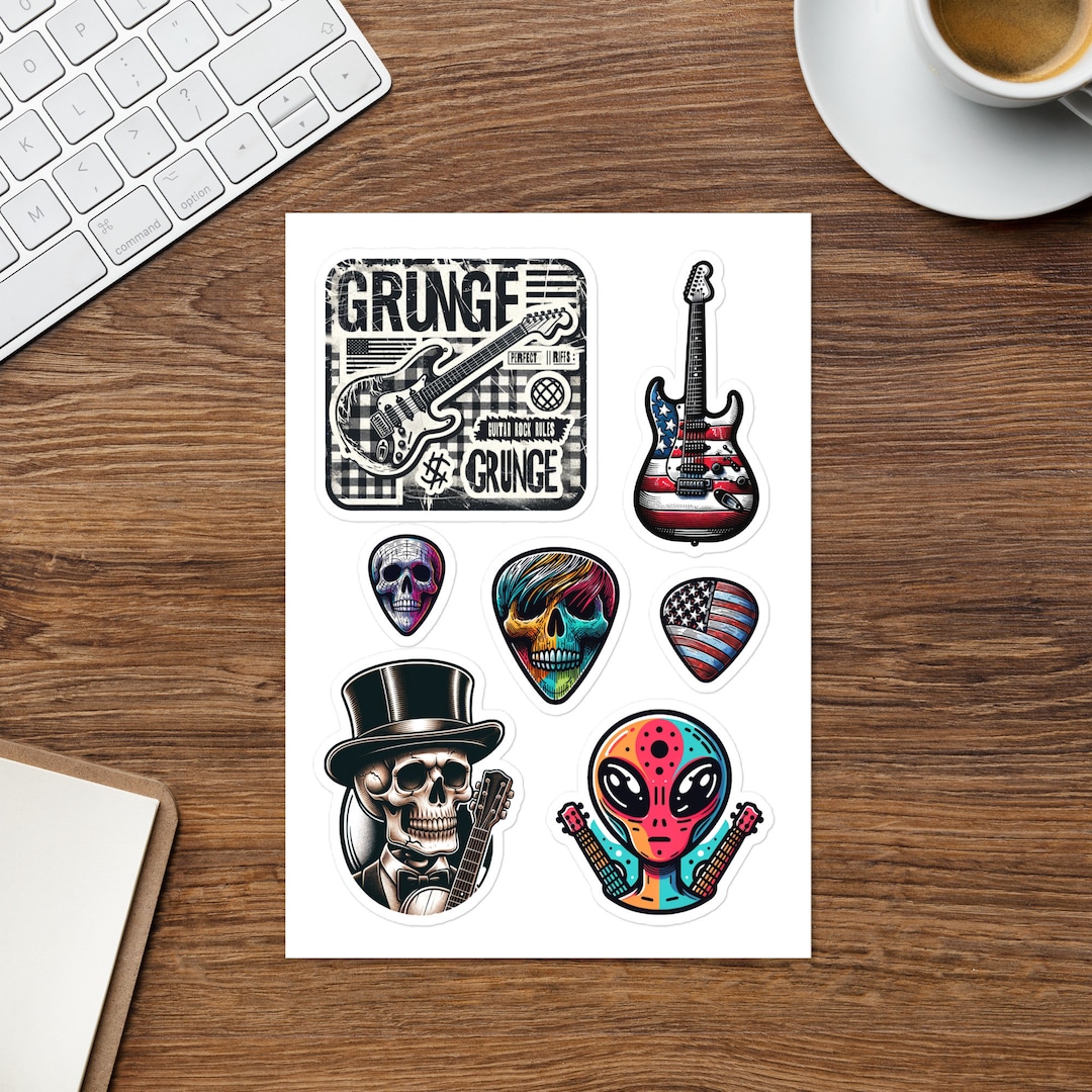 Exclusive Guitar Sticker Pack - Decorate Your Guitar and Gear in Style ...