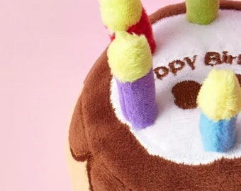 Birthday Cake Squeaky Toy For Dogs