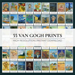 Van Gogh printable wall art set digital download famous paintings vintage artwork impressionist prints for home decor gallery wall