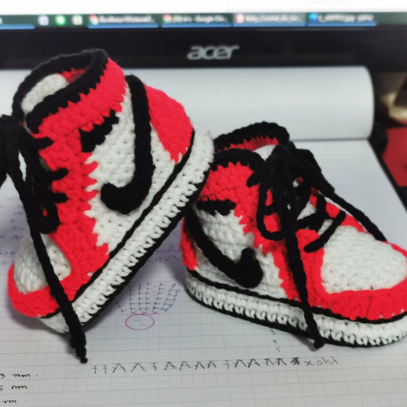 Nike Baby Crochet Shoes - Etsy