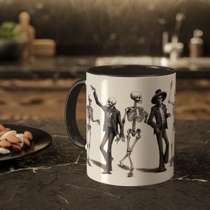 Dancing Skeleton Coffee Mug - Halloween Mug - Mug for Women - Halloween Funny Theme - Skeleton Mug- Mom Halloween - Coffee Cup