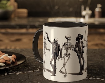 Tanzendes Skelett Kaffeetasse - Halloween Becher - Becher für Frauen - Halloween lustiges Thema - Skelett Becher - Mama Halloween - Kaffeetasse