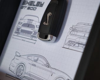 Shelby GT500 Collector Frame – Keys and Blueprint – Limited Edition 50 Copies