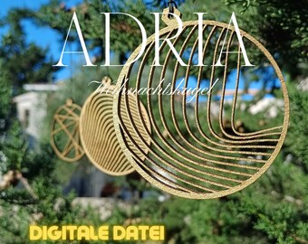 Weihnachtskugel Adria - Set/9 Stück - DIGITALE DATEI