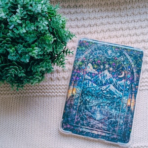 Inserto olografico Velaris per Kindle, inserto cartaceo per Kindle Paperwhite, inserto per e-reader, inserto per Kindle con custodia trasparente, regalo per appassionati di libri