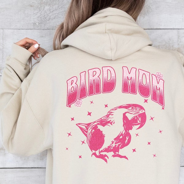 Bird Mom Shirt, Bird Lover Gift, Mother's Day Tee, Parrot Parent Present, Scarlet Macaw Birder, Funny Feathered Friend Christmas Gift Tee