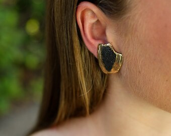 Bronze clip earrings, handmade earrings, clip earrings, jewelry, gift for women