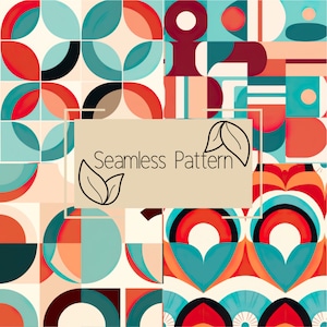 Geometric Seamless Pattern | Geometric Seamless Pattern | Repeating Pattern | Commercial Use | Digital Download | Digital Paper | Pattern