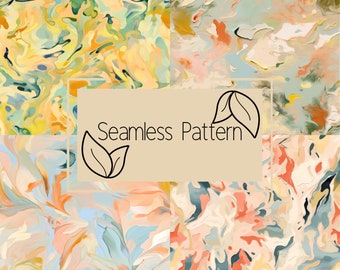 Abstract Art Seamless Pattern | Commercial Use (Digital Download)