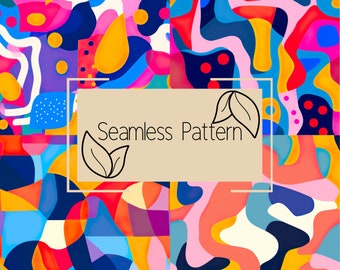 Abstract Seamless Pattern | Geometric Seamless Pattern | Repeating Pattern | Commercial Use | Digital Download | Digital Paper
