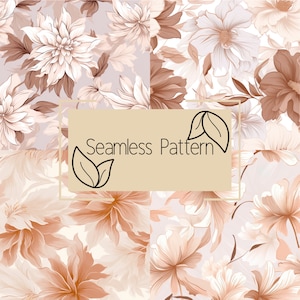 Floral Seamless Pattern | Digital Paper | Seamless Pattern | Repeating Pattern | Commercial Use | Digital Download | Vintage Flowers