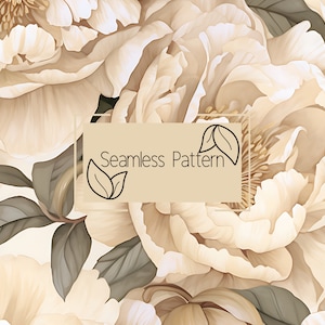 Floral Seamless Pattern | Digital Paper | Seamless Pattern | Repeating Pattern | Commercial Use | Digital Download | Vintage Floral Seamless