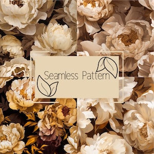 Nahtloses Blumenmuster | Digitales Papier | Nahtloses Muster | Sich wiederholendes Muster | Kommerzielle Nutzung | Digitaler Download | Abstrakt Nahtlos