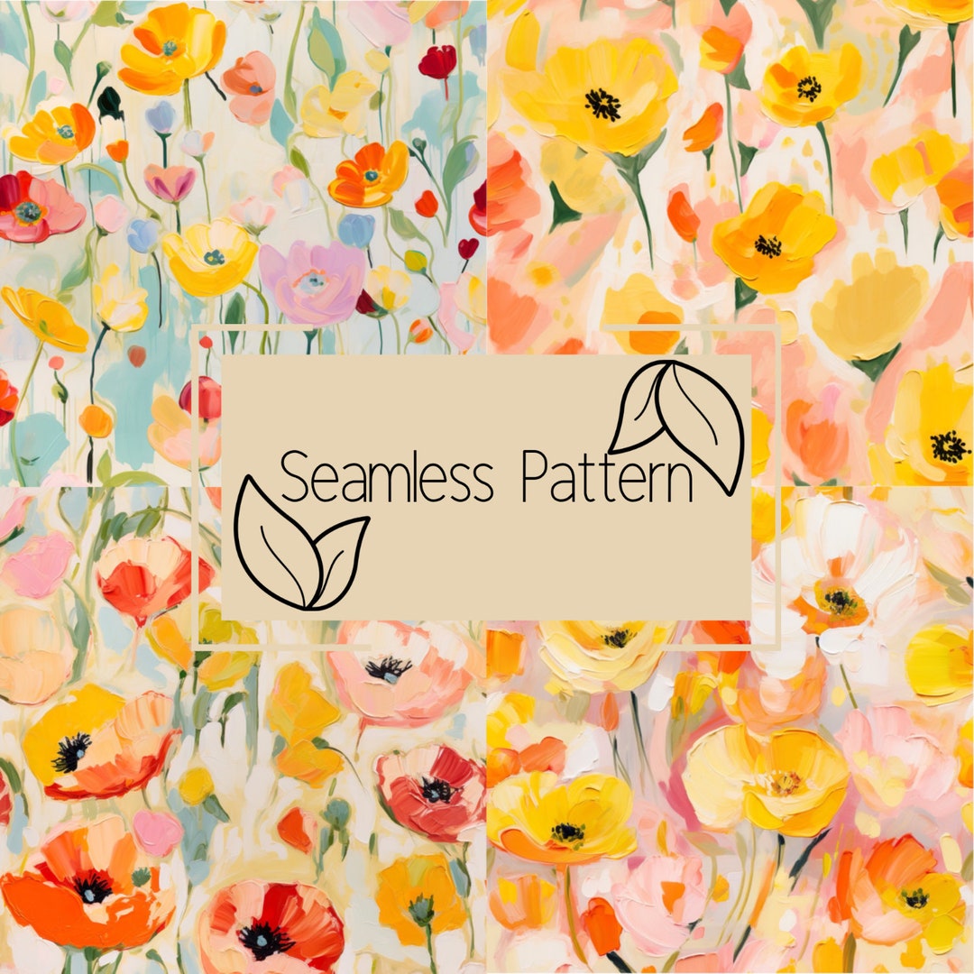Floral Seamless Pattern | Digital Paper | Seamless Pattern | Repeating ...